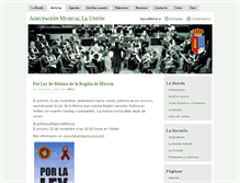 Tablet Screenshot of agrupacionmusicallaunion.com
